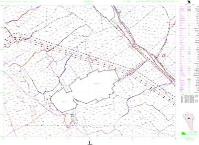 نقشه برداری 1:5000 توپوگرافی شبکه  آبياری دشت سرخس